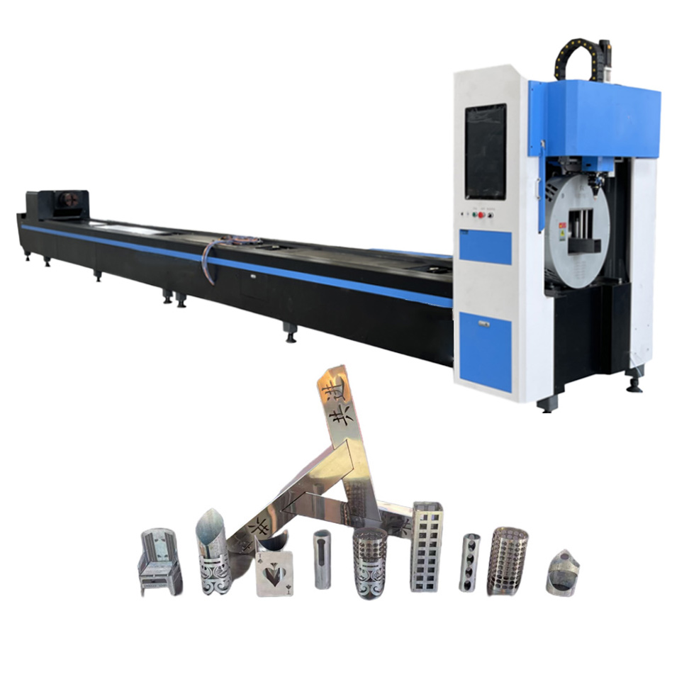 Servo double chuck laser pipe cutting machine